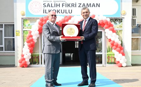 Antalya’da 2026-2027 eğitim yılı başladı: Salih Fikri Zaman İlkokulu açıldı