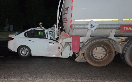 Manavgat’ta otomobil tankere arkadan çarptı: 34 yaşındaki sürücü hayatını kaybetti