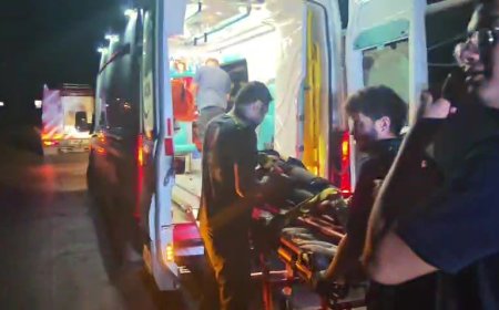 Antalya’da minibüs yağmur suyu kanalına düştü: 1 yaralı