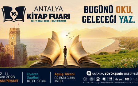 16. Antalya Kitap Fuarı 2 Ekim’de başlıyor.