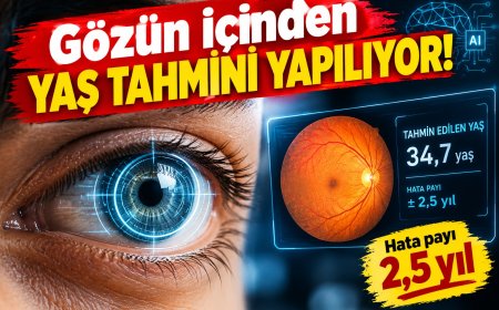 Yapay zeka gözün içinden yaş tahmini yapıyor: Hata payı 2,5 yıl