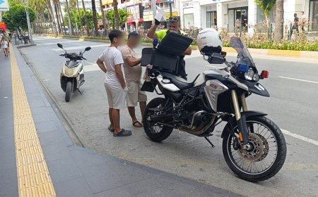 Manavgat’ta plakasız motorlu bisiklete 46 bin TL ceza
