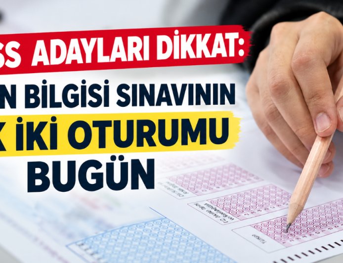 KPSS Adayları Dikkat: Alan Bilgisi Sınavının İlk İki Oturumu Bugün