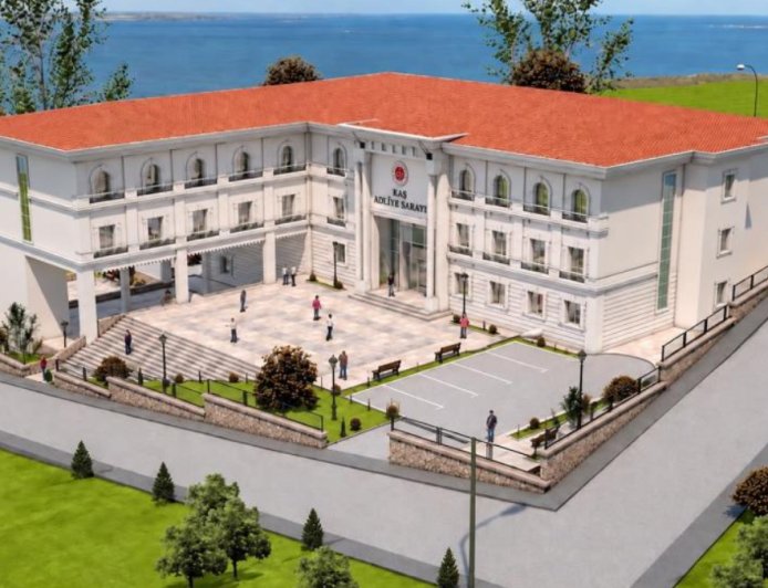 Kaş’ta yeni adliye binasının temeli için ilk adım atıldı