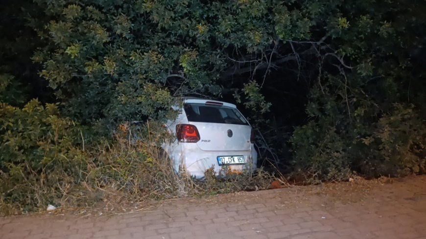 Manavgat’ta Otomobil Bahçeye Uçtu: Kazayı Şans Eseri Yaralanmadan Atlattılar