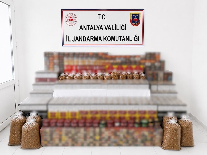 Manavgat’ta Kaçak Tütün Operasyonu: 36 Bin Dolu Makaron Ele Geçirildi