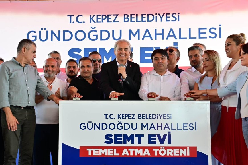 Kepez’de Gündoğdu Mahallesi’ne Semt Evi: Temeli Dualarla Atıldı