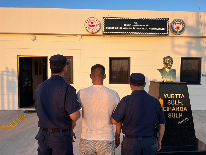 Antalya’da Yasa Dışı Giriş Yapan Şahıs Demre’de Yakalandı
