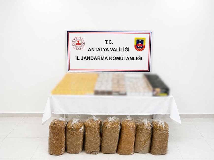 Alanya ve Kaş’ta Kaçak Tütün Operasyonu: 218 Kilo Tütün ve 350 Paket Sigara Ele Geçirildi