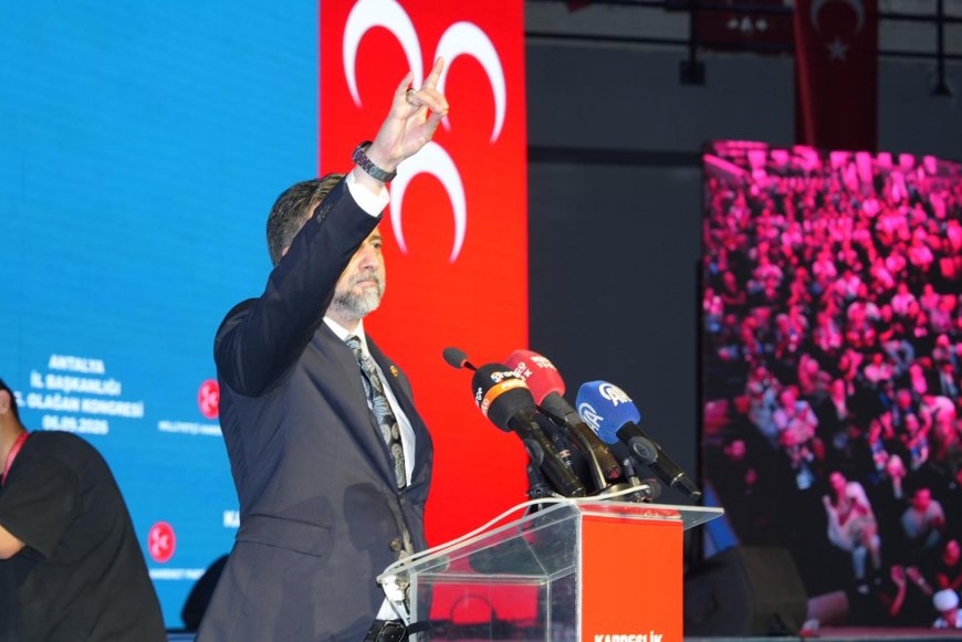 MHP Antalya’da Sadullah Güneş Güven Tazeledi: Kongrede Birlik ve Gelecek Mesajı