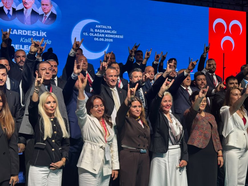 MHP Antalya’da Sadullah Güneş Güven Tazeledi: Kongrede Birlik ve Gelecek Mesajı