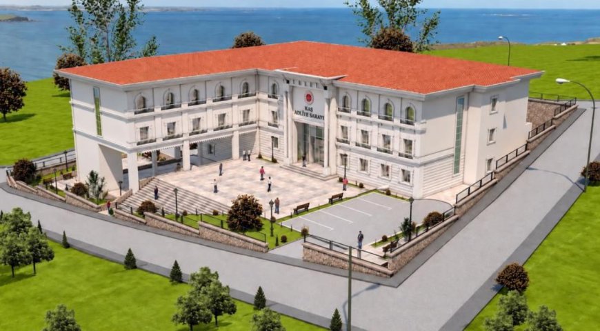 Kaş’ta yeni adliye binasının temeli için ilk adım atıldı