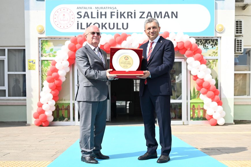 Antalya’da 2026-2027 eğitim yılı başladı: Salih Fikri Zaman İlkokulu açıldı