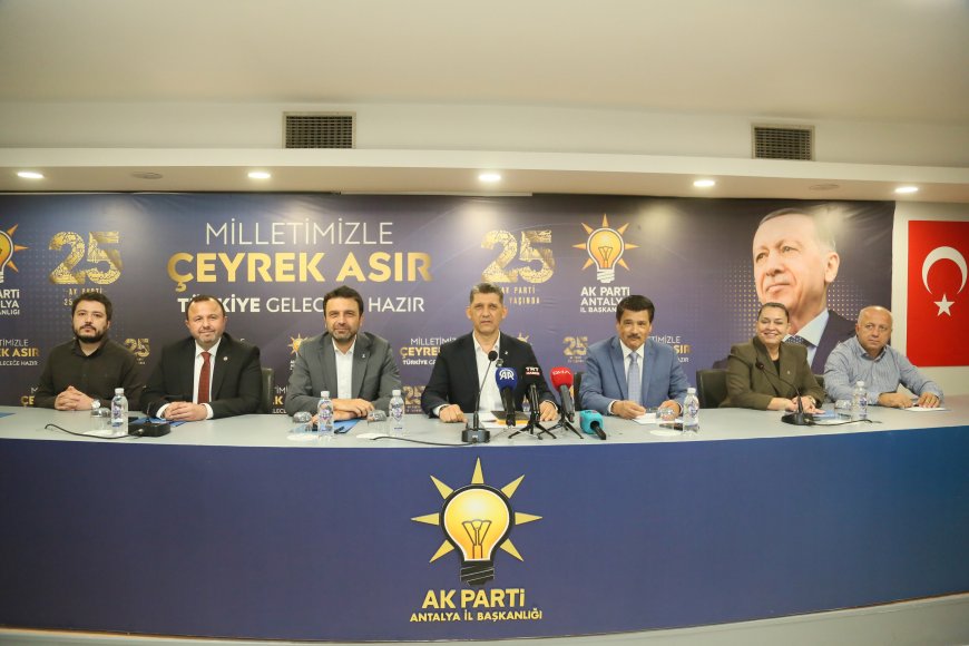 AK Parti Antalya’dan Büyükşehir Belediyesi ve Muhittin Böcek açıklaması