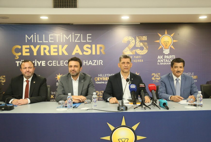 AK Parti Antalya’dan Büyükşehir Belediyesi ve Muhittin Böcek açıklaması
