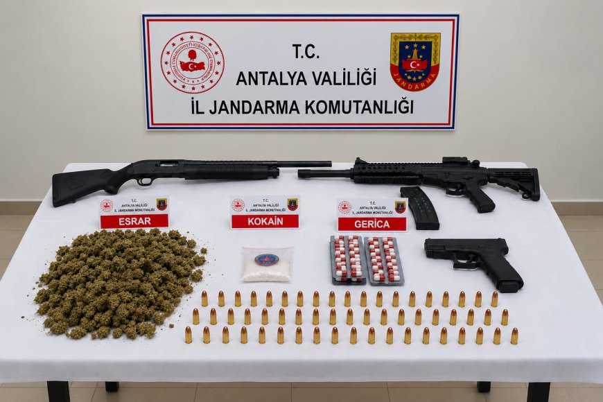 Serik’te uyuşturucu operasyonu: 20 şüpheli gözaltında