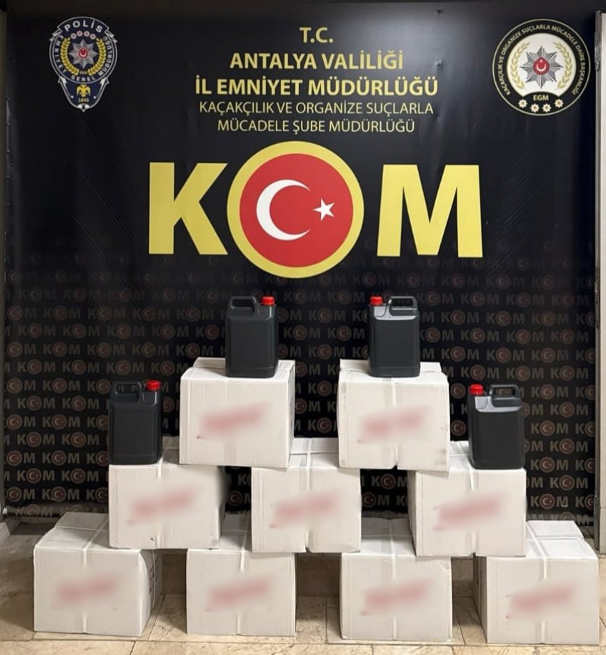 Antalya’da 2 haftalık operasyon bilançosu: Çok sayıda şüpheli tutuklandı, kaçak ürünler ele geçirildi