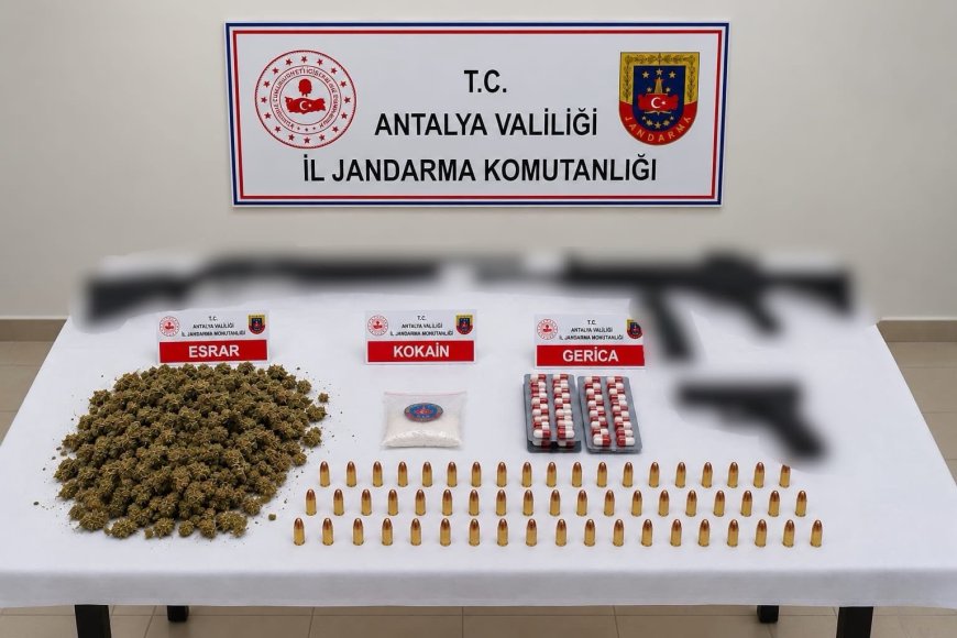 Antalya’da uyuşturucu operasyonu: 22 şüpheli gözaltında