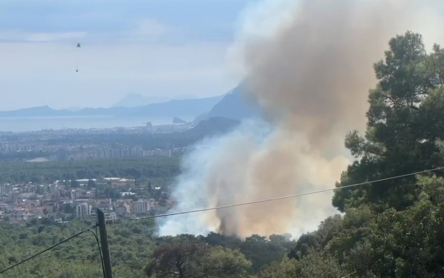 Antalya’da orman yangını: Havadan ve karadan müdahale ediliyor