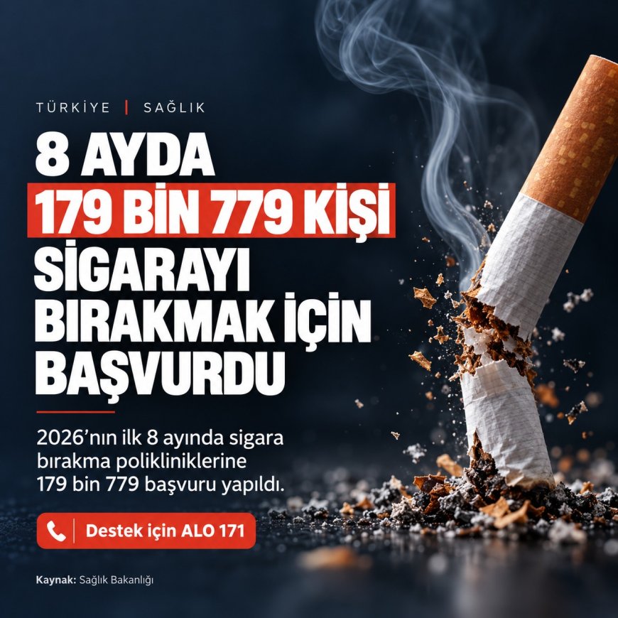 Sigarayı bırakma polikliniklerine yoğun ilgi: 8 ayda 179 bin 779 başvuru