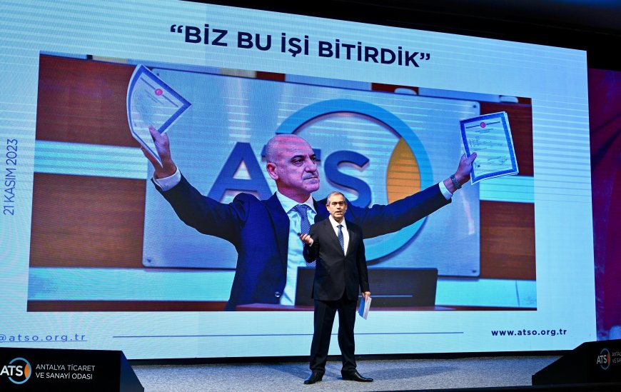 ATSO Başkanı Hacısüleyman açıkladı: Yeniden aday olmayacak, Mavi Liste’yi destekleyecek