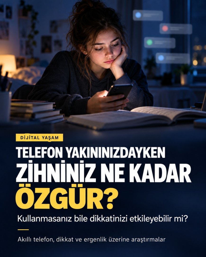 Akıllı telefonların ergenlerde dikkat ve bilişsel performansa etkisi tartışılıyor: “Brain Drain” uyarısı  Slug