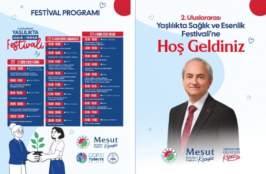 Kepez’de yaşlılık festivali başlıyor: 3 gün boyunca sağlık, sanat ve kültür buluşacak
