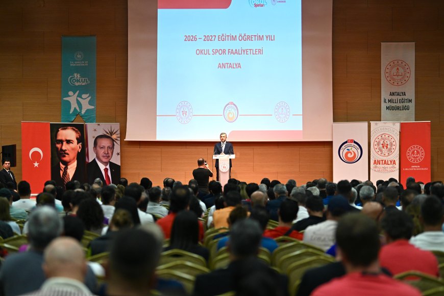 Antalya okul sporlarında Türkiye üçüncüsü oldu: 5 bin 16 müsabaka düzenlendi