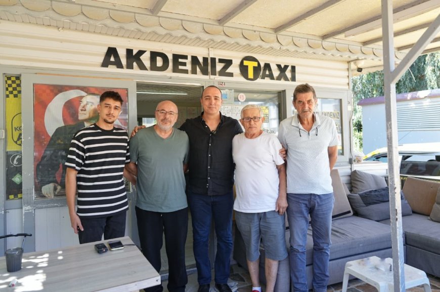 Başkan Kotan taksici esnafıyla tavla oynadı