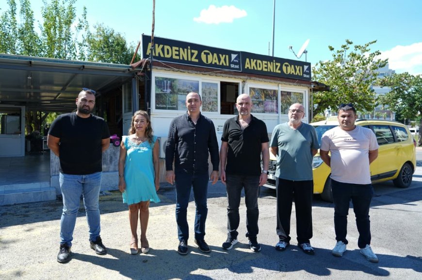 Başkan Kotan taksici esnafıyla tavla oynadı