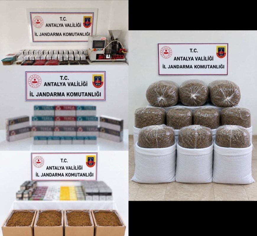 Antalya’da kaçak tütün operasyonu: 400 kilo kıyılmış tütün ele geçirildi