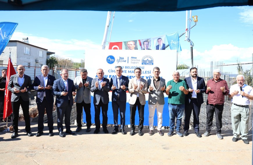 Aksu’da 9 Hekim Kapasiteli Aile Sağlığı Merkezi İçin Temel Atıldı