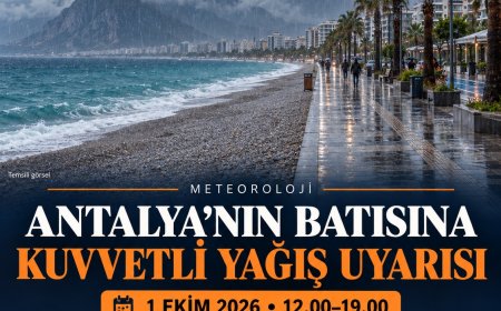 Antalya’nın batısı için kuvvetli yağış uyarısı: Saat verildi