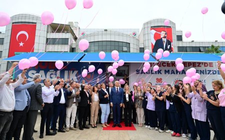 Başkan Kocagöz’den meme kanseri farkındalığına pembe balonlu destek