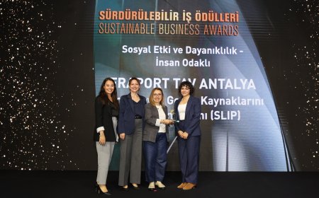 Antalya Havalimanı’na insan odaklı sürdürülebilirlik projesiyle ödül
