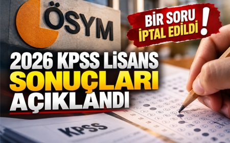 2026 KPSS Lisans sonuçları açıklandı: ÖSYM bir soruyu iptal etti