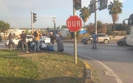 Manavgat’ta servis otobüsü ile motosiklet çarpıştı: 1 yaralı