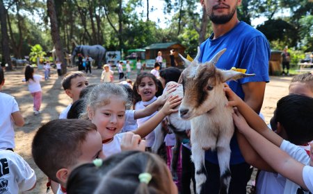 Antalya Doğal Yaşam Parkı’nda 300 öğrenci hayvanlarla buluştu