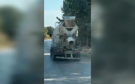 Kepez’de yola beton harcı döken miksere 200 bin TL ceza!