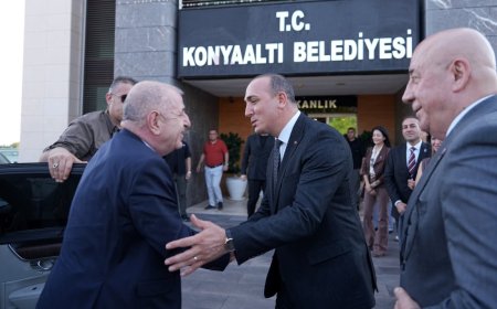 Zafer Partisi Genel Başkanı Ümit Özdağ’dan Konyaaltı Belediye Başkanı Cem Kotan’a ziyaret