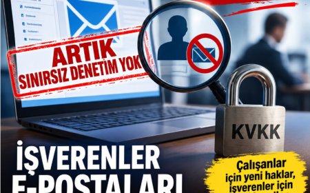 KVKK’dan milyonlarca çalışanı ilgilendiren karar: İşverenler e-postaları sınırsız denetleyemeyecek