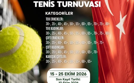 Antalya’da Cumhuriyet Kupası heyecanı başlıyor: 8. ANSİAD-ATİK Tenis Turnuvası 15 Ekim’de
