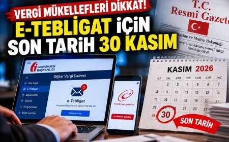 Vergi mükellefleri dikkat! e-Tebligat için son tarih 30 Kasım: Yeni kurallar yürürlükte