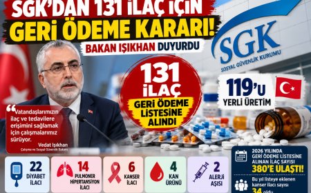 SGK'dan 131 ilaç için yeni karar! Diyabet ve kanser ilaçları geri ödeme listesine alındı