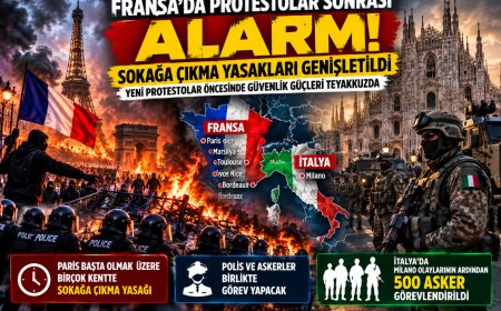 Fransa'da protestolar sonrası sokağa çıkma yasakları genişletildi! İtalya'da 500 asker kararı