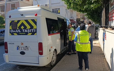 Manavgat'ta okul servislerine sıkı denetim! Öğrencilerin güvenliği mercek altında