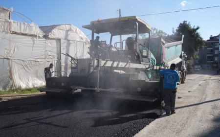 Alanya Payallar'da 3,5 kilometrelik sıcak asfalt çalışması başladı