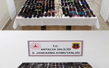 Antalya’da kaçakçılık operasyonu: 3 bin 940 gözlük ve 1187 saat ele geçirildi