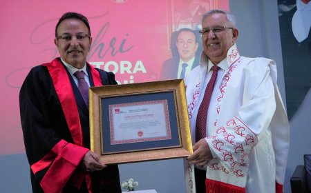 Antalya Belek Üniversitesi'nden Rafet Yılmaz'a fahri doktora unvanı