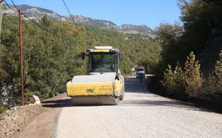 Alanya’da 5 mahalleyi kapsayan 32 kilometrelik yol çalışmasında son etap